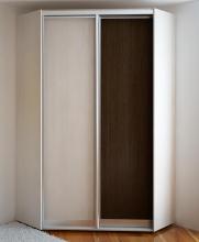 Фото Угловой шкаф купе коридор Ника Эконом 31 с комбинированными фасадами