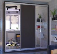Фото Шкаф купе широкий для спальни  Дом Виват ВН 286 дизайн для расширения пространства