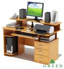 Купить Компьютерный стол Green КС - 007Н с надставкой